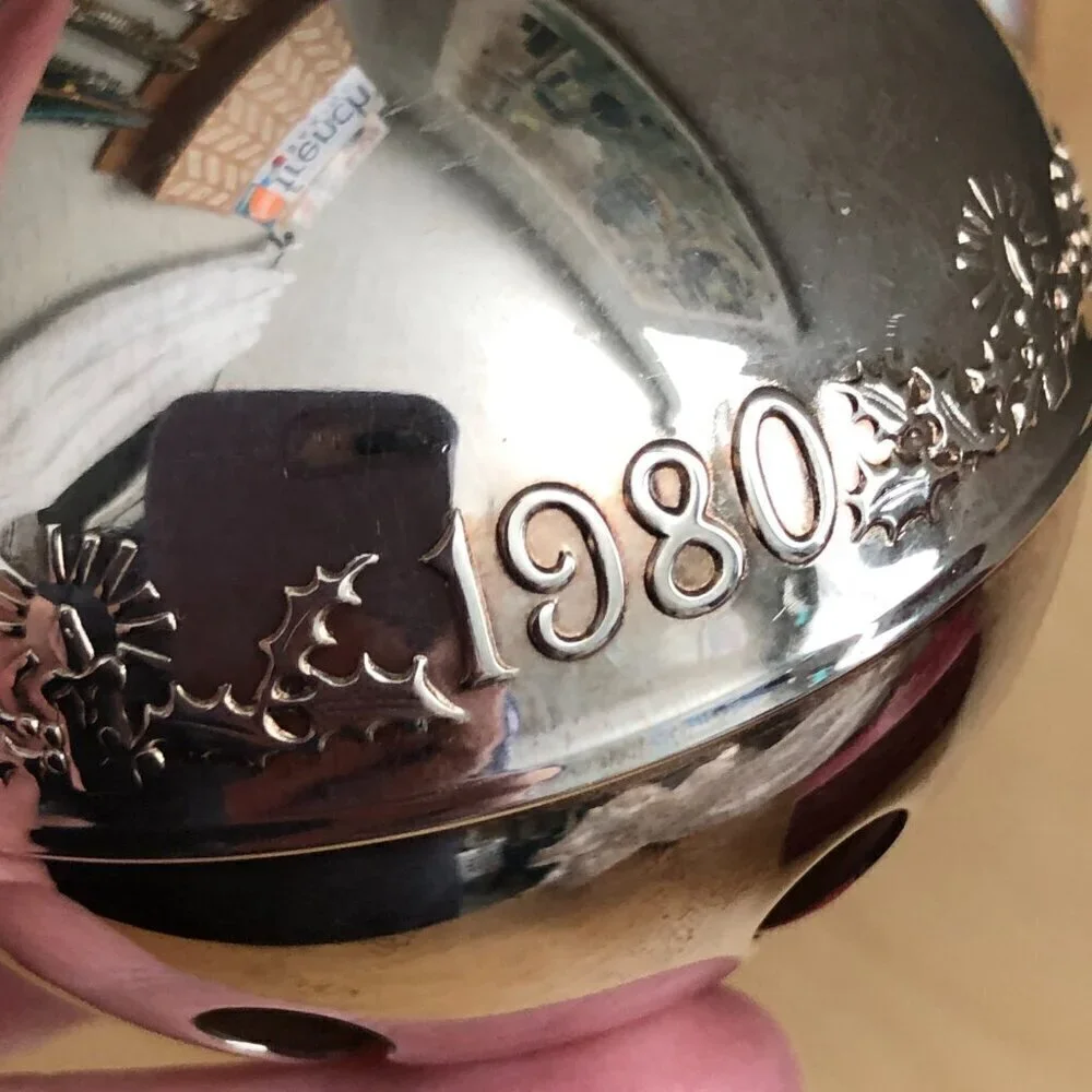 Vintage 1980 Wallace Silversmiths Silver Sleigh Bell 10th Annual Limited Edition